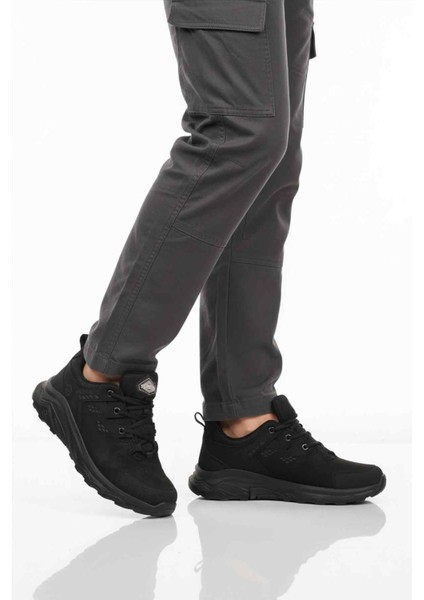 Siyah Nubuk Hakiki Deri Su Geçirmez Erkek Outdoor Ayakkabı M2040 M