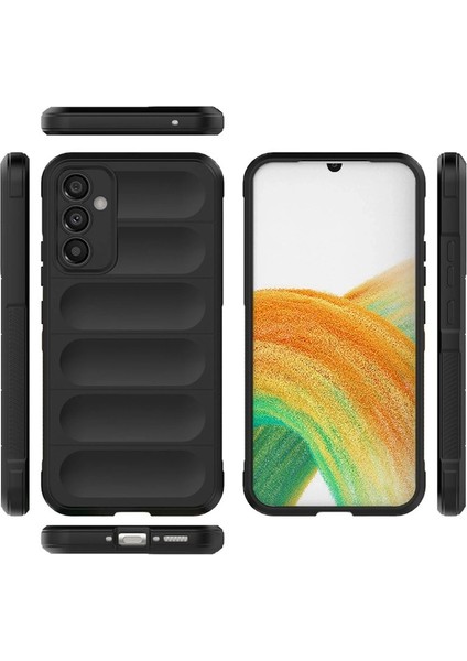 Buğz Samsung Galaxy M34 5g Kılıf Optimum Silikon - Siyah