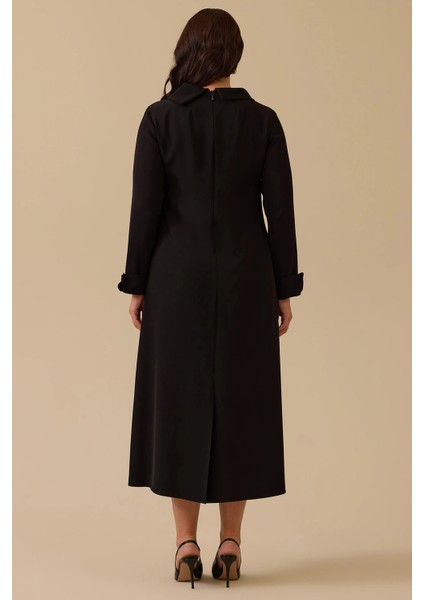 Kadın Büyük Beden Dikiş Desenli Tunik 4006 Siyah indirimleri