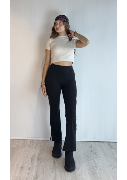 Kadın Balıkçı Yaka Kısa Kollu Triko Bluz modelleri