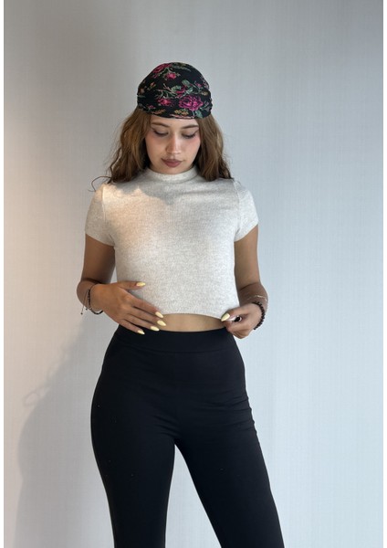 Kadın Balıkçı Yaka Kısa Kollu Triko Bluz fırsatları