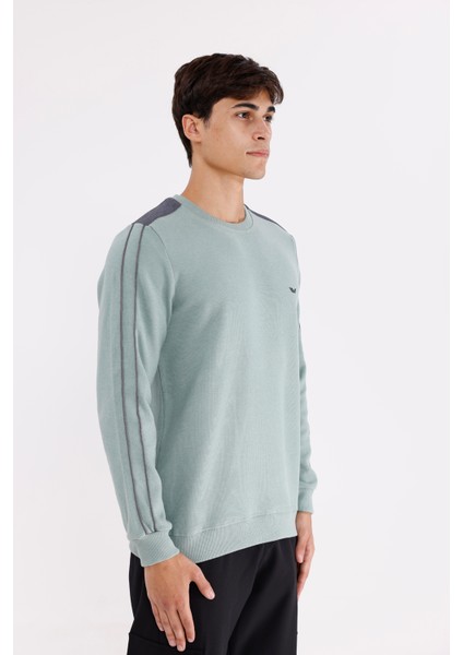 Selanik Doku Yumuşak Tutuşlu Rahat Kalıp Yuvarlak Yaka Esnek Manşetli Sweatshirt fırsatları