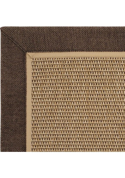 Toronto Art 03 Balkon Halı Hasır Doku Mutfak Halısı Çift Bordürlü Ithal Sisal Halı Yolluk modelleri