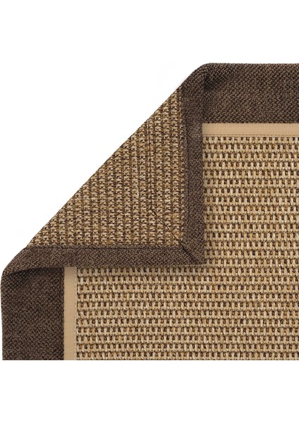 Toronto Art 03 Balkon Halı Hasır Doku Mutfak Halısı Çift Bordürlü Ithal Sisal Halı Yolluk fırsatları