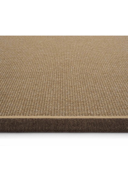 Toronto Art 03 Balkon Halı Hasır Doku Mutfak Halısı Çift Bordürlü Ithal Sisal Halı Yolluk