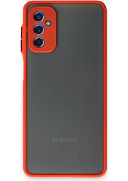 Buğz Samsung Galaxy M52 5g Kılıf Montreal Silikon Kapak - Kırmızı