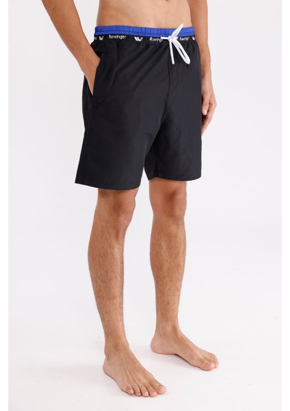 Mat Dokulu Düz Desensiz Elastik Bel Ayarlanabilir Kordonlu Yan Cepli Rahat Kalıp Şort fırsatları