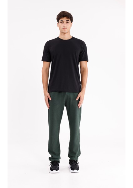 Selanik Dokulu Esnek Bel Kordonlu Rahat Kalıp Yan Cepli Paça Lastikli Eşofman Altı indirimleri