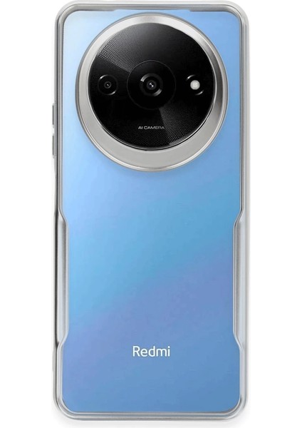 Buğz Newface Xiaomi Redmi A3 4g Kılıf Boyi Silikon Kapak - Gümüş