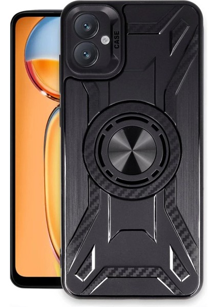 Buğz Newface Samsung Galaxy A05 Kılıf Lincoln Silikon - Siyah