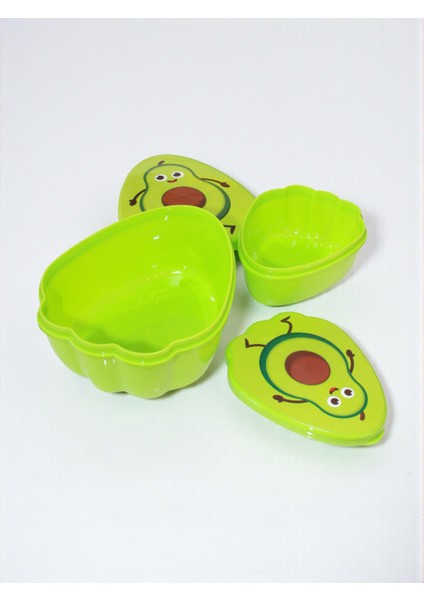 Saklama Kabı 2'li - Meyve Baskılı - 550+250 ml - Bpa Içermez modelleri