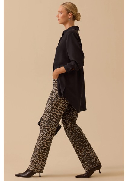 Kadın Gömlek Yaka Uzun Kollu Basic Tunik 1010 Siyah modelleri