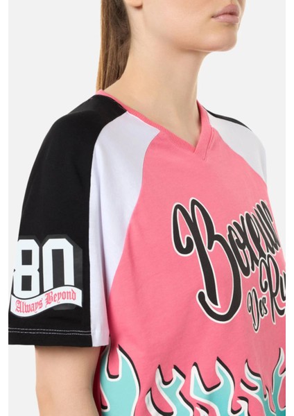 American Football T-Shirt Fuxia modelleri