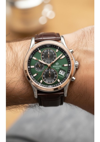 Kahverengi Deri Kordon Erkek Kol Saati MS201T-15KR