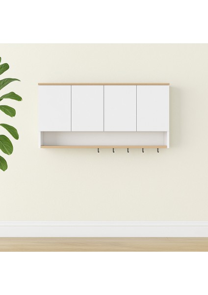 Modern Mdf Çok Amaçlı Dolap, 1. Sınıf Malzeme, Duvara Monte, Kolay Kurulumlu Tasarım