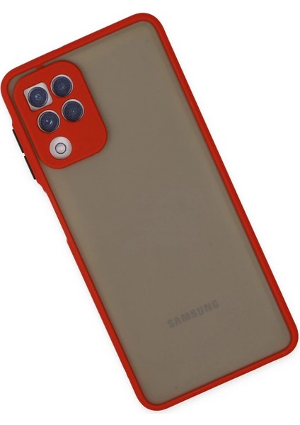 Buğz Samsung Galaxy A22 Kılıf Montreal Silikon Kapak - Kırmızı modelleri