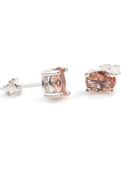 925 Ayar Gümüş Oval Zultanit Taşlı Küpe, Küçük fiyatları