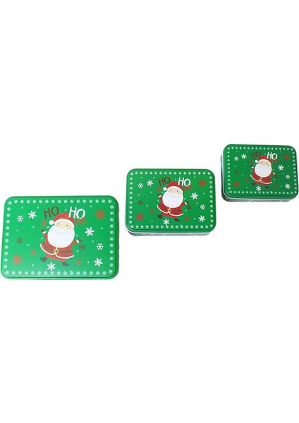 Yılbaşı Temalı Noel Baba Desenli Hediye ve Saklama Kutusu Seti 3'lü fiyatları