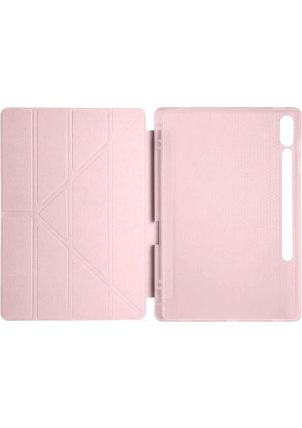 Buğz Newface Samsung Galaxy X610 Tab S9 Fe Plus 12.4 Kılıf Kalemlikli Mars Tablet Kılıfı - Rose Gold modelleri