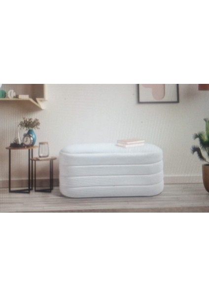 Beyaz Bombeli Bench – Yatak Ucu veya Modern Oturma Alanı için Şık Premium Seçim fiyatları