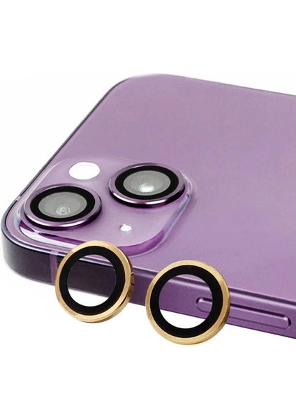 Buğz Iphone 15 Raze Metal Kamera Lens - Sarı