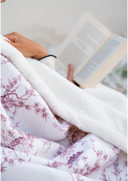 Flanel Sherpa Auntum Battaniye Çift Kişilik Bordo 200X230CM indirimleri