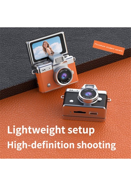 Mini Dijital Kamera Retro 1,47 Inç Döndürülebilir Ekran Video Kayıt