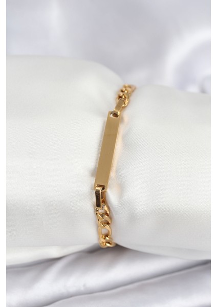 316L Çelik Renk Yazı Yazmaya Uygun Kadın Bileklik