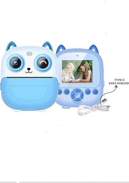 Dijital Video Fotoğraf App Destekli Çocuk Kamerası Termal Resim Kağıt Baskılı Yazıcı