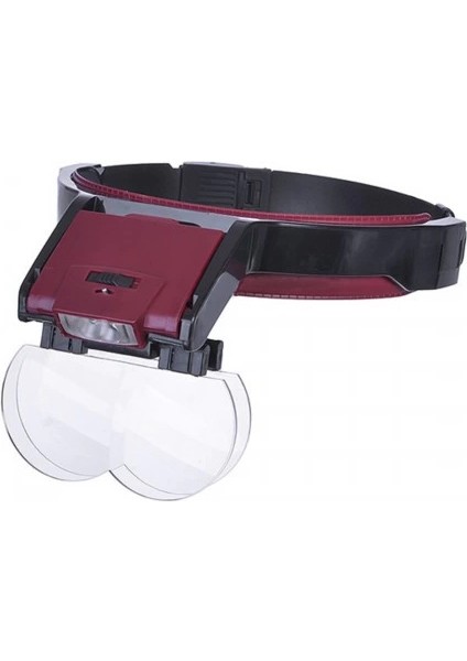 Takmalı 4 , LED Lambalı Şapka Tip Büyüteç