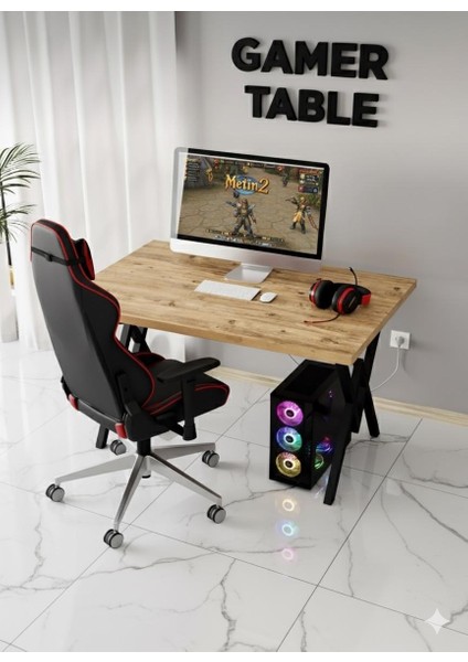Profesyonel Oyuncu Masası Siyah Bilgisayar Çalışma Masası 120 cm Gamer Table fiyatları