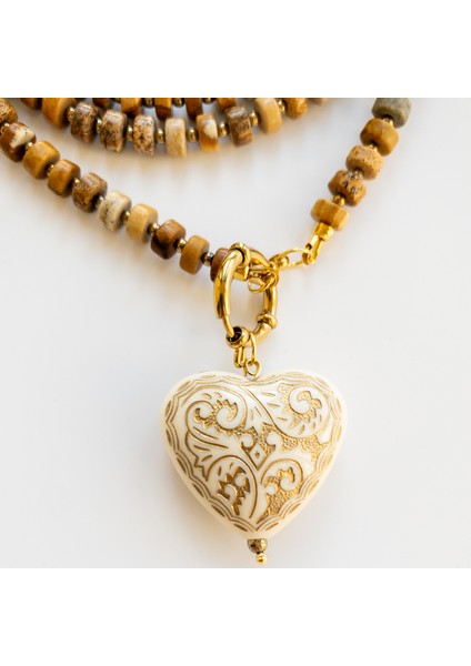 Esu – Odun Jasper & Hematit Kolye fiyatları