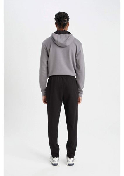 Slim Fit Sporcu İnce Jogger Eşofman Altı Dar Kesim Fermuarlı Basic Düz Standart Paça S3309AZ24AU