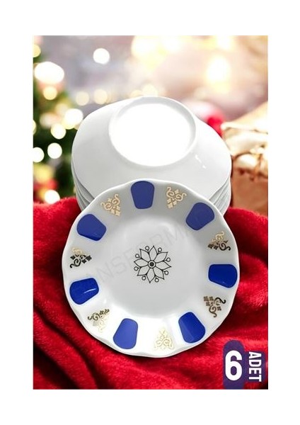 Turk Melamin Çay Tabağı 6 Adet Geleneksel Türk Çay Bardağı Altlığı