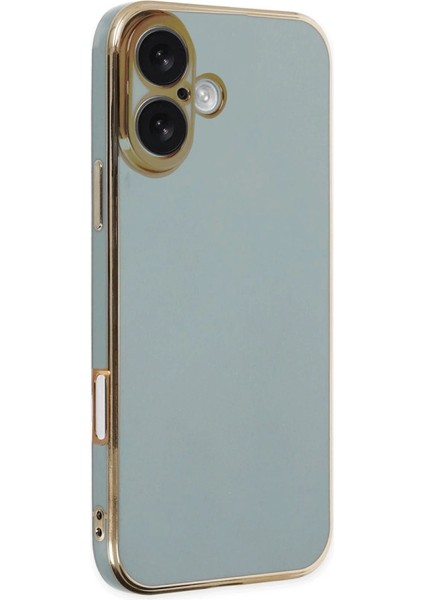 Buğz Newface Iphone 16 Kılıf Volet Silikon - Açık Yeşil