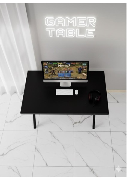 Profesyonel Oyuncu Masası Siyah Bilgisayar Çalışma Masası 120 cm Gamer Table fırsatları