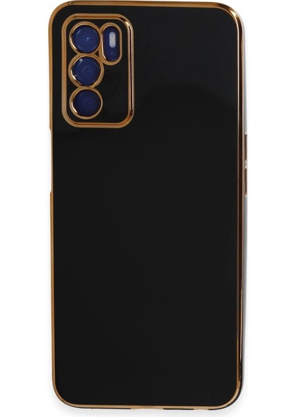 Buğz Oppo A16 Kılıf Volet Silikon - Siyah