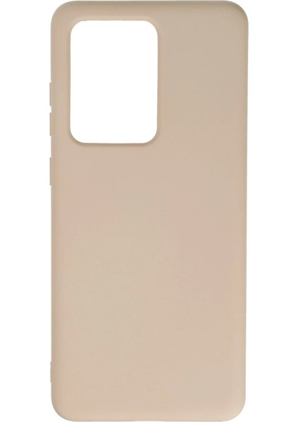 Buğz Samsung Galaxy S20 Ultra Kılıf Nano Içi Kadife Silikon - Pudra