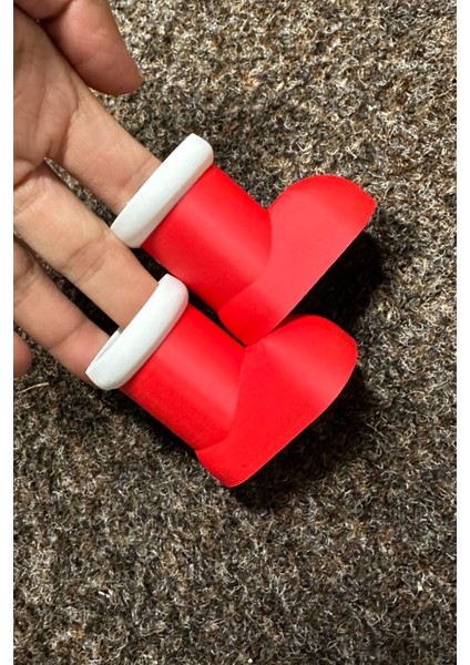 Noel Ayakkabı, Şapka ve Eldiven Mini Dekor Seti – Bioplastik Yılbaşı Süsleri indirimleri