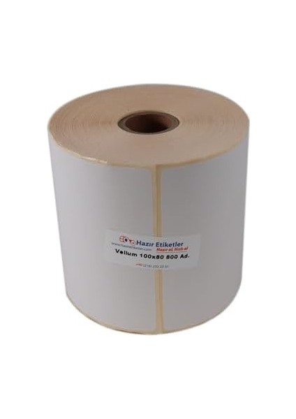 Rulo Etiket 100MM x 80MM 800 Adet 25MM Çapında fiyatları
