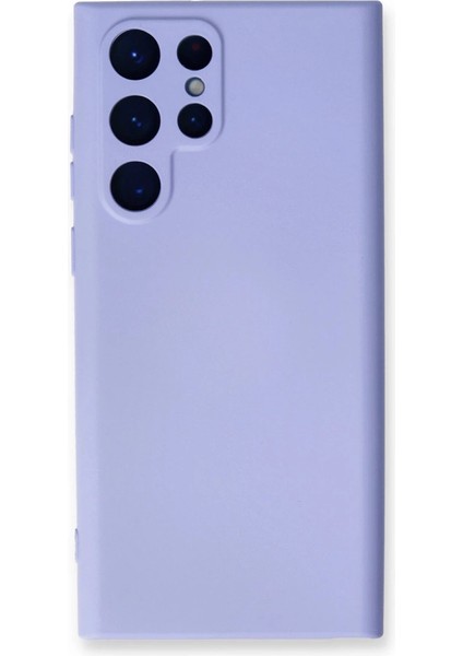 Buğz Samsung Galaxy S23 Ultra Kılıf Nano Içi Kadife Silikon - Lila