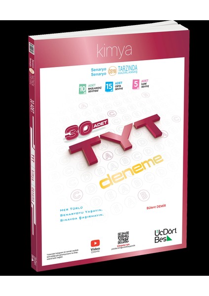 Üçdörtbeş Yayınları Tyt 30'lu Kimya Denemesi Yeni