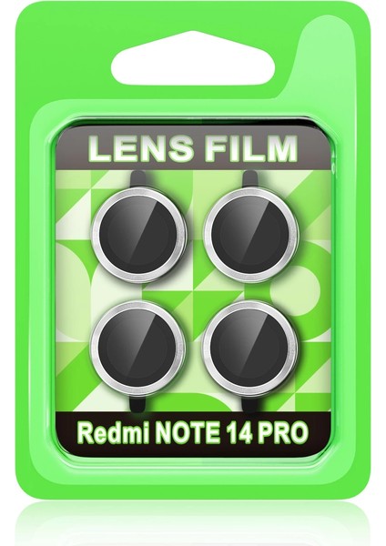Buğz Xiaomi Redmi Note 14 Pro 5g Raze Metal Kamera Lens - Gümüş