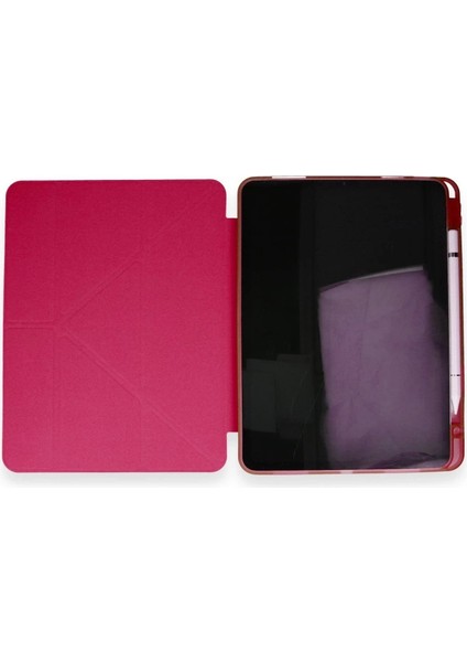 Buğz Xiaomi Pad 6 Kılıf Kalemlikli Mars Tablet Kılıfı - Kırmızı