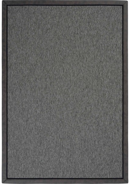 Londra Art 04 Balkon Halısı Hasır Doku Mutfak Halısı Çift Bordürlü Ithal Sisal Halı Yolluk