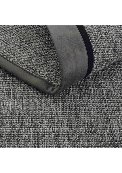 Londra Art 04 Balkon Halısı Hasır Doku Mutfak Halısı Çift Bordürlü Ithal Sisal Halı Yolluk