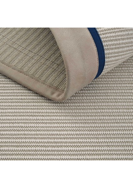 Oslo Art 04 Balkon Halısı Hasır Doku Mutfak Halısı Çift Bordürlü Ithal Sisal Halı Yolluk