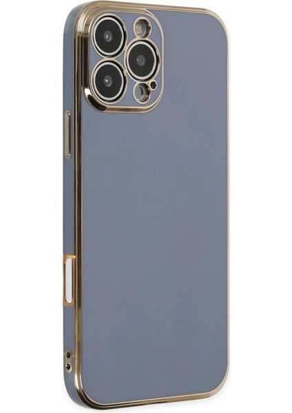 Buğz Newface Iphone 16 Pro Kılıf Volet Silikon - Mavi