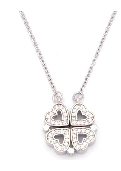 Çelik Kolye - Yonca Kolye - 4 Yapraklı Yonca Kolye KLY-625