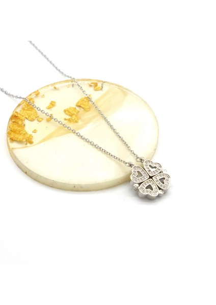 Çelik Kolye - Yonca Kolye - 4 Yapraklı Yonca Kolye KLY-625 fiyatları